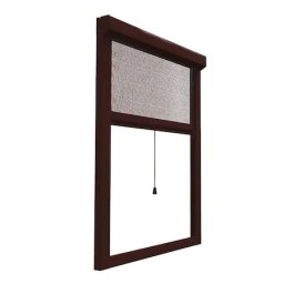 Plasa tantari / Plasa insecte, tip rulou, din aluminiu, maro