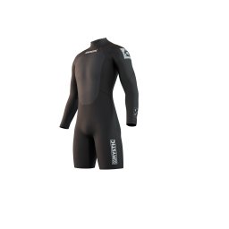 Costum neopren bărbaţi Mystic Brand Longarm Shorty 3/2 Bzip Flatlock black
