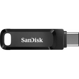 Memorie USB Ultra Dual Drive Go 256 GB, USB flash drive (black, USB-A 3.2 Gen 1, USB 3.2 C gene 1)