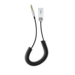Bluetooth Jack 3.5 Baseus BA01, alimentare USB, convertor audio wireless, versiune 5.0, negru