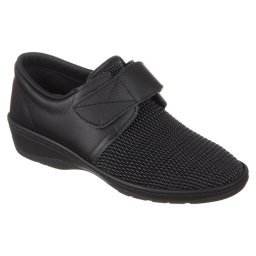 Pantofi confort, piele elasticizata femei PodoWell Psyche negru