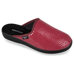 Saboti de casa, confort, dama, Mjartan 607-S27 bordo