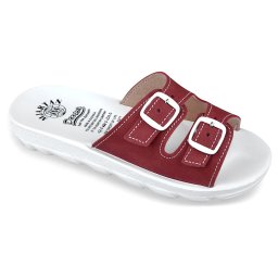 Papuci vara, confort, pentru femei, Mjartan 2205-N16 bordo