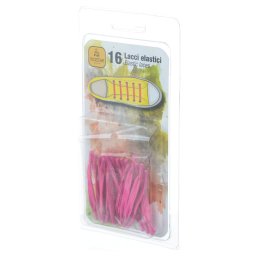 Sireturi elastice, roz neon, fara legare