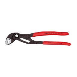 Cleste reglabil KNIPEX Alligator pentru instalatori, mecanism autoblocant, mansoane manere rosii, 250 mm, fabricat in Germania 87 01 250