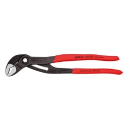 Cleste reglabil KNIPEX Alligator pentru instalatori, mecanism autoblocant, mansoane manere rosii, 300 mm, fabricat in Germania 87 01 300