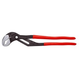 Cleste reglabil KNIPEX Cobra XXL pentru instalatori, mecanism autoblocant, cleste papagal profesional, mansoane manere rosii, 560 mm, fabricat in Germania 87 01 560
