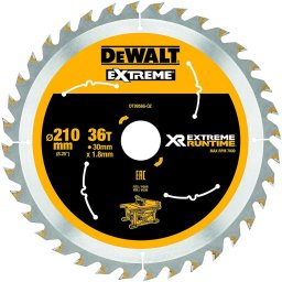 Pânză ferăstrău circular XR FlexVolt DT99566, 210 x 30 mm, 24 dinți, TCT, tăiere extremă lemn / lemn cu cuie