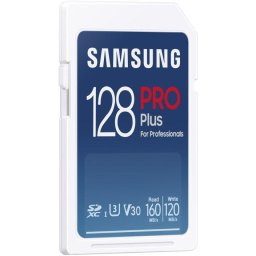 Card Samsung PRO Plus for Professionals R160/W120 SDXC 128 GB UHS-I U3 Clasa 10
