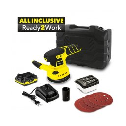 Slefuitor orbital cu acumulator PESS 10-20V, Acumulator 20V, Afisaj LED, Rotatii/min 13000