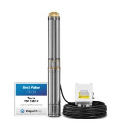 Pompa de adancime TROTEC TDP 5500 E, Putere 1100W, Capacitate transport 6000 l/h, Turatie 2850 rpm