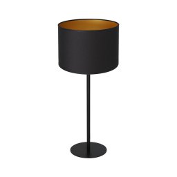 Lampă de masă ARDEN 1xE27/60W/230V d. 25 cm neagră/aurie