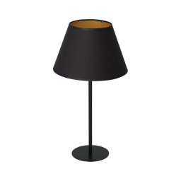 Lampă de masă ARDEN 1xE27/60W/230V d. 30 cm neagră/aurie