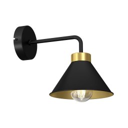 Lampă de perete DEMET 1xE27/60W/230V neagră/aurie