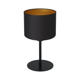 Lampă de masă ARDEN 1xE27/60W/230V d. 18 cm neagră/aurie