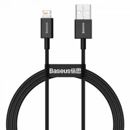 Superior, Fast Charging Data Cable pt. smartphone, USB la Lightning Iphone 2.4A, 1m, negru