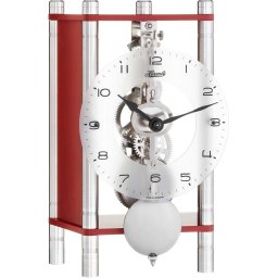 Ceas de birou mecanic Hermle 23036-360721 rosu