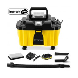 Aspirator fara fir TROTEC VC 15-20V, Filtru HEPA, Putere 130W, Aspirare lichide/murdarie uscata