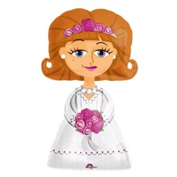 Balon folie Nunta Mireasa (Bride) airwalker - 71 x 122cm