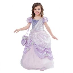 Costum carnaval fete Printesa mov, Rapunzel,7-9ani, Funny Party Shop