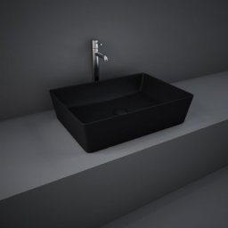 Lavoar dreptunghiular Rak Feeling 50x36cm negru mat
