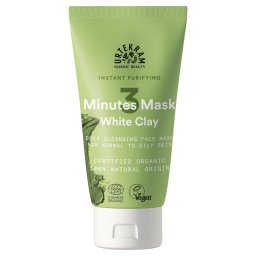Masca de fata bio cu argila alba pentru purificare, instant 3 minute 75ml Urtekram