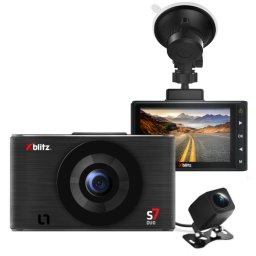 Camera video auto S7 Duo Camera auto video Dual fata/spate, Full HD Black