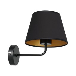 Lampă de perete ARDEN 1xE27/60W/230V negru/auriu