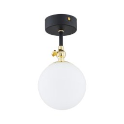 Argon 4003 - Plafonieră aplicată pentru baie LATINA 1xE14/7W/230V IP44 negru/alamă