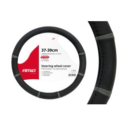 Husa volan negru + dungi gri SWC-06-M (37-39cm)