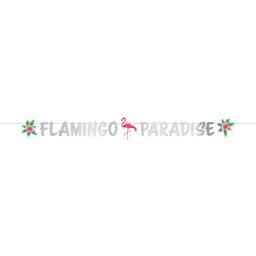 Banner litere FLAMINGO PARADISE 135 15 cm
