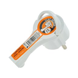 Solight P50 - Ștecher îndoit 230V/16A alb