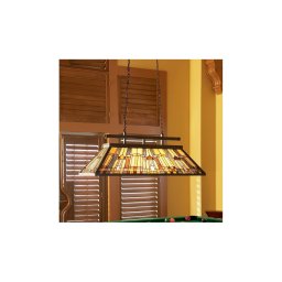 Elstead QZ-INGLENOOK-ISLE - Candelabru Tiffany INGLENOOK suspendat pe lanț, 3xE27/100W/230V