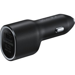 Incarcator auto Dual USB USB-A + USB-C 40W Negru