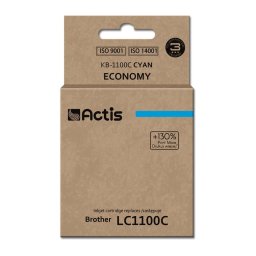 Actis KB-1100C ink for Brother printer; Brother LC1100C/LC980C replacement; Standard; 19 ml; cyan