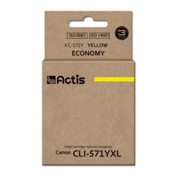 Actis KC-571Y ink for Canon printer; Canon CLI-571Y replacement; Standard; 12 ml; yellow