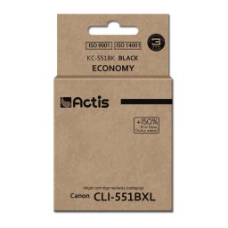 Actis KC-551Bk ink for Canon printer; Canon CLI-551Bk replacement; Standard; 12 ml; black (with chip)