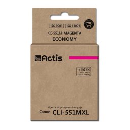 Actis KC-551M ink for Canon printer; Canon CLI-551M replacement; Standard; 12 ml; magenta (with chip)