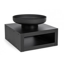 Vatra de foc fier negru Efesto 70x70x38 cm