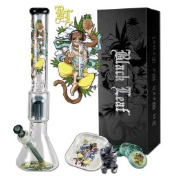 Bong din sticla BL Hanuman Hindu Kit 10-Arm Tree Percolatoare 50cm cu Grinder + Tava + Dopuri + Cutie cadou