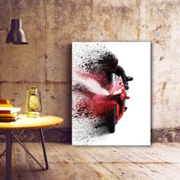 Tablou Motorbike color splash