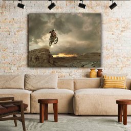 Tablou Canyon moto jump