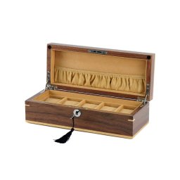 Cutie ceasuri Rothenschild Lemn Natural RS-2320-5W Pentru 5 Ceasuri