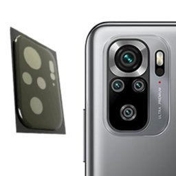 Folie sticla camera Xiaomi Redmi Note 10 10S, Mocolo Silk HD Pro, Negru