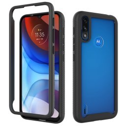 Husa Defense 360 + folie protectie pentru Motorola Moto E7 Power E7i Power, Negru