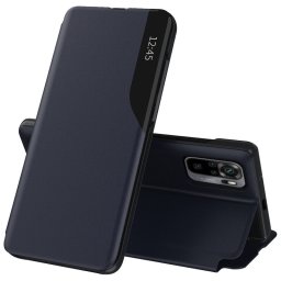 Husa tip carte Xiaomi Redmi Note 10 10S, eFold Book View, Dark Blue