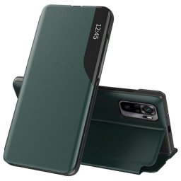Husa tip carte Xiaomi Redmi Note 10 10S, eFold Book View, Dark Green