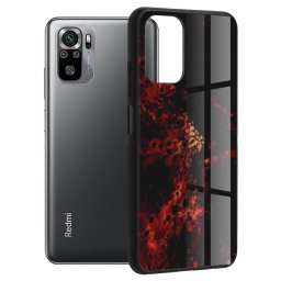 Husa Xiaomi Redmi Note 10 10S, Glaze Series, Red Nebula