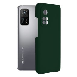 Husa Xiaomi Mi 10T Mi 10T Pro, Soft Edge Silicone, Dark Green