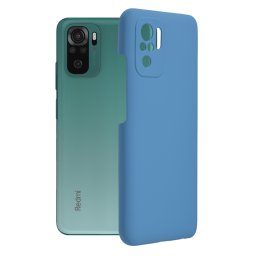 Husa Xiaomi Redmi Note 10 10S, Soft Edge Silicone, Denim Blue